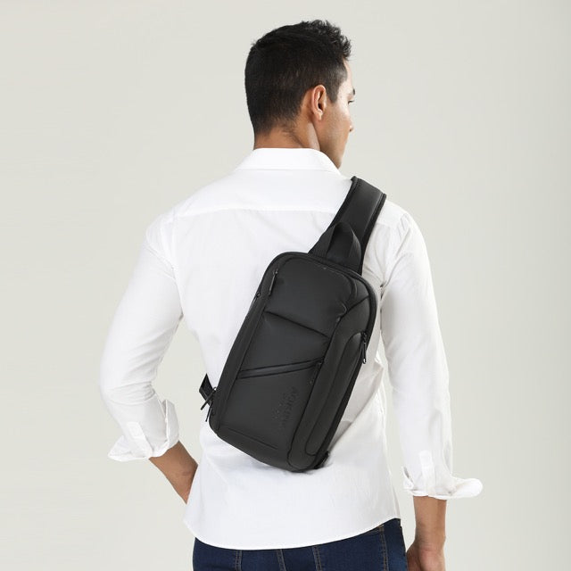 🎒 Роскошная нагрудная/боковая сумка AOKING – компактная, стильная и водонепроницаемая 💧 Официальный импортер 