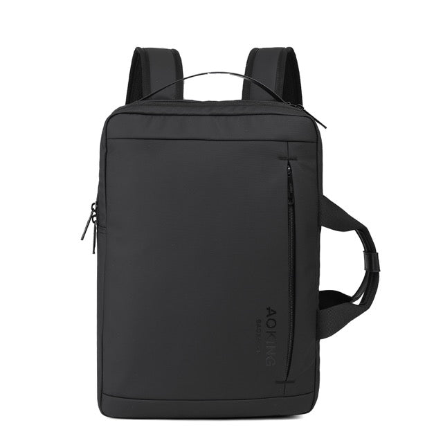 🎒 Рюкзак/деловая сумка премиум-класса, серый, 2-в-1: сумка для ноутбука и деловая сумка, можно носить как на плече, так и на спине – AOKING