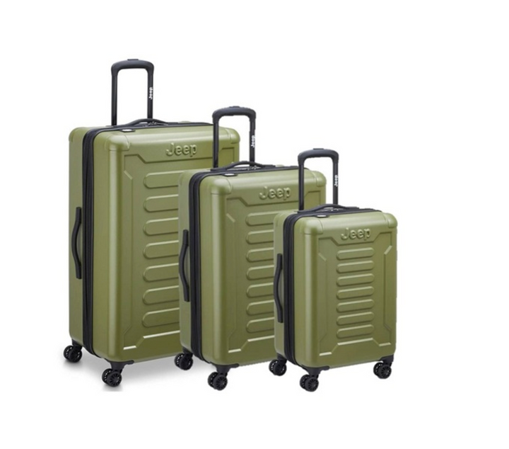 JEEP -  סט מזוודות שלישיה איכותיות קשיחות כחול ג׳יפ