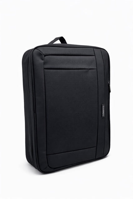 תיק מחשב שחור משולב גב וצד גדול 20 אינץ  ביאגיני