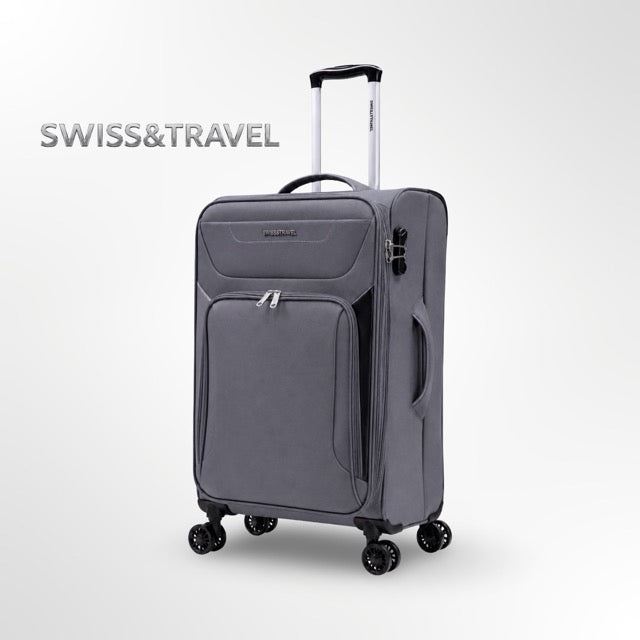 SWISS & TRAVEL GENEVA – מבצע חסר תקדים מזוודת בד ירוק גדולה 28