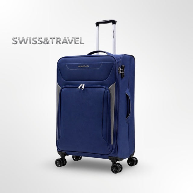 SWISS & TRAVEL GENEVA – מבצע חסר תקדים מזוודת בד ירוק גדולה 28