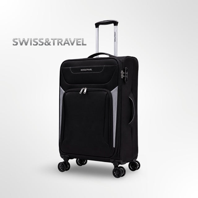 SWISS & TRAVEL GENEVA – מבצע חסר תקדים מזוודת בד ירוק גדולה 28