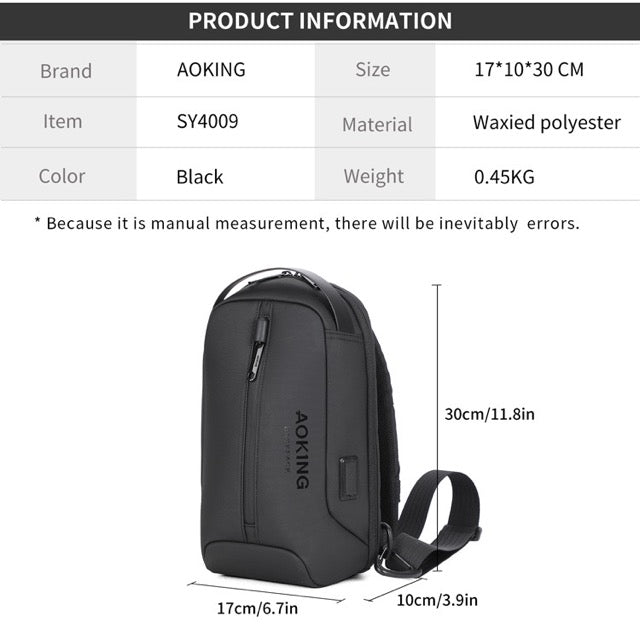 תיק צד / אוכף חכם ואורבני AOKING  יבואן רשמי