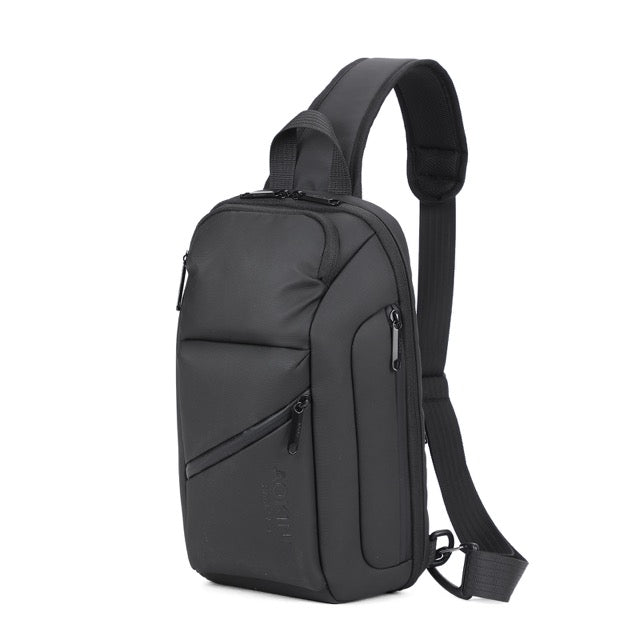 🎒 Роскошная нагрудная/боковая сумка AOKING – компактная, стильная и водонепроницаемая 💧 Официальный импортер 