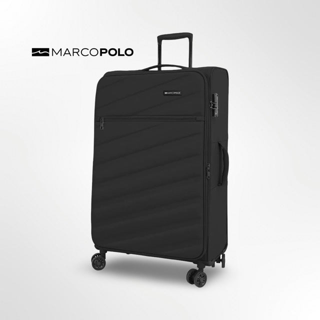 מזוודת בד גדולה 28" מתרחבת בעיצוב אופנתי מבית MARCO POLO דגם STRATUS במבצע