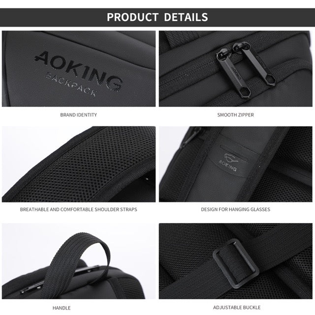 🎒 Роскошная нагрудная/боковая сумка AOKING – компактная, стильная и водонепроницаемая 💧 Официальный импортер 