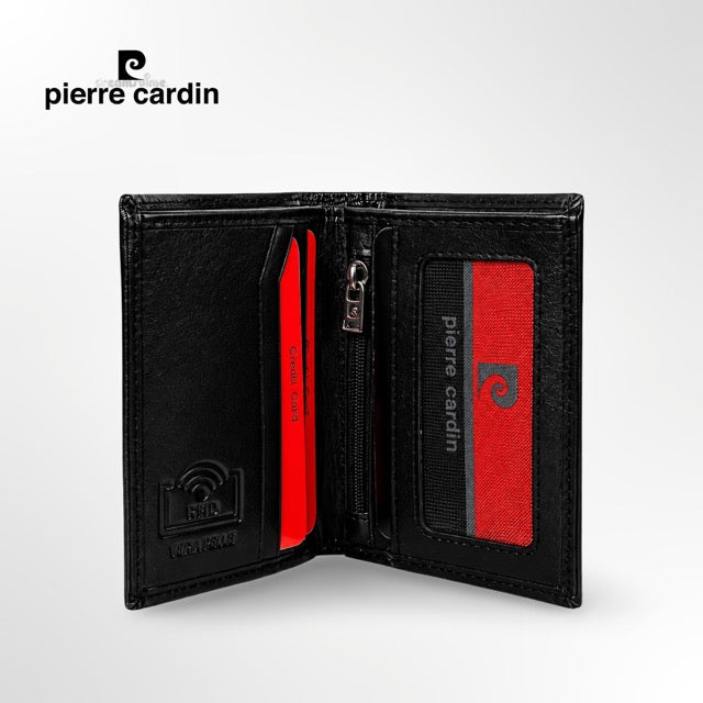 ארנק עור לגבר Pierre Cardin מעור ברידג׳ איטלקי – תוצרת איטליה