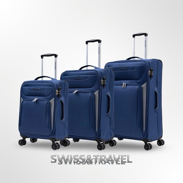 סט טורקיז מזוודות שלישיה במבצע מיוחד מבית SWISS & TRAVEL