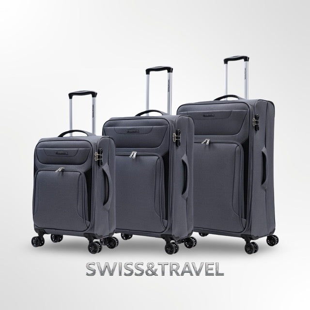 סט טורקיז מזוודות שלישיה במבצע מיוחד מבית SWISS & TRAVEL