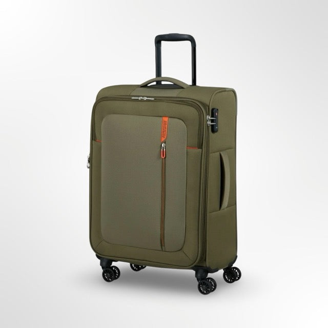 American Tourister Nitestream – מבצע חסר תקדים! 3 מזוודות ירוק חקי מתרחבות לכל נסיעה (מבית סמסונייט)