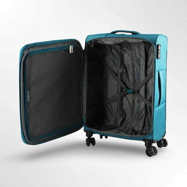 American Tourister Nitestream – מבצע חסר תקדים! 3 מזוודות ירוק חקי מתרחבות לכל נסיעה (מבית סמסונייט)