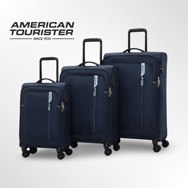 American Tourister Nitestream – מבצע חסר תקדים! 3 מזוודות ירוק חקי מתרחבות לכל נסיעה (מבית סמסונייט)