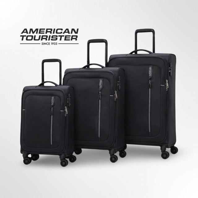 American Tourister Nitestream – מבצע חסר תקדים! 3 מזוודות ירוק חקי מתרחבות לכל נסיעה (מבית סמסונייט)