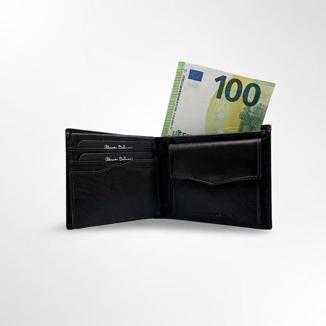 ארנק גבר עור Alberto Bellucci 3D שחור