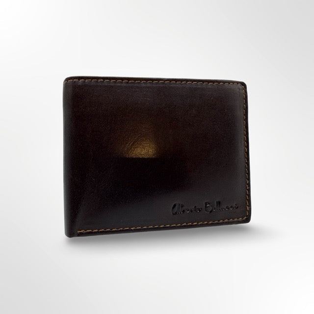 ארנק גבר עור Alberto Bellucci 3D שחור