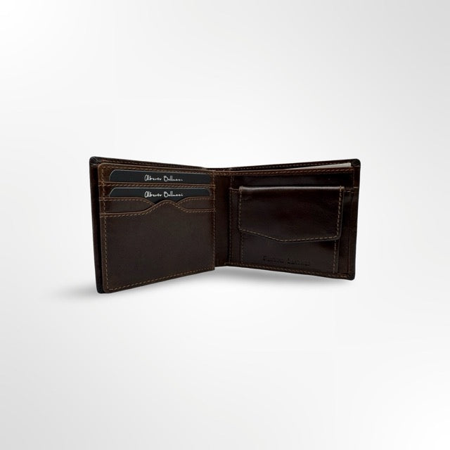 ארנק גבר עור Alberto Bellucci 3D שחור