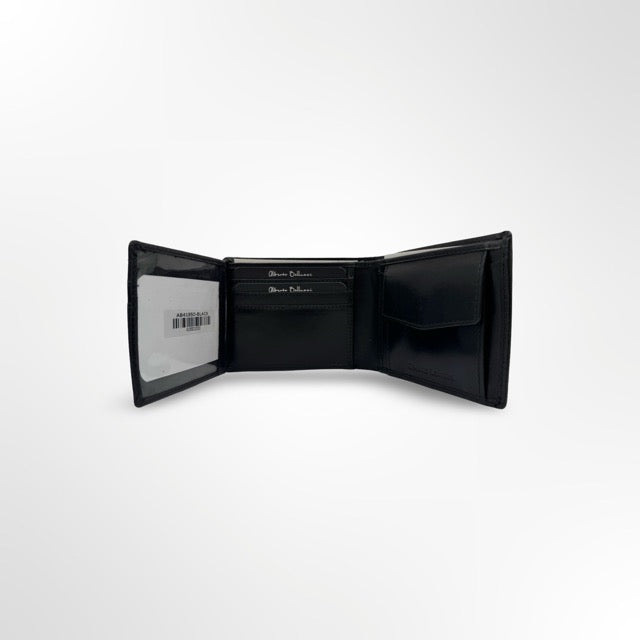 ארנק גבר עור Alberto Bellucci 3D שחור