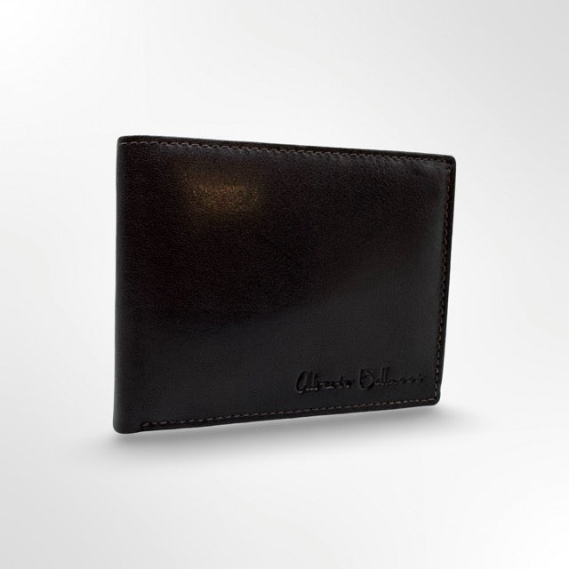 ארנק גברי עור Alberto Bellucci שחור