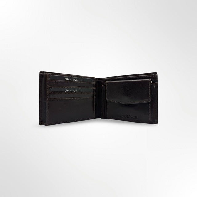 ארנק גברי עור Alberto Bellucci שחור