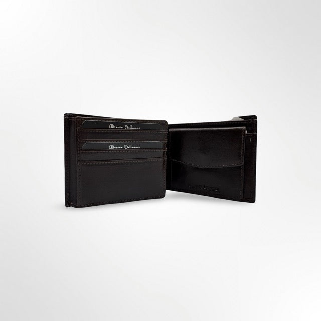 ארנק גברי עור Alberto Bellucci שחור