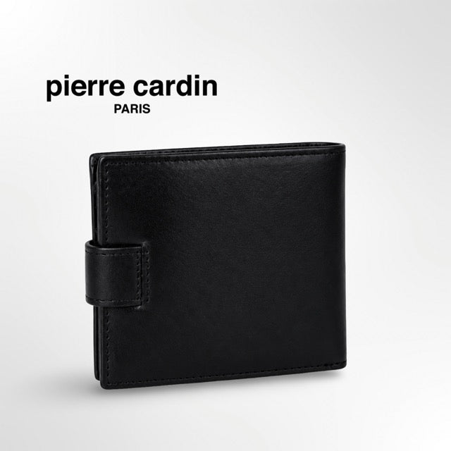 ארנק גבר Pierre Cardin מעור איטלקי – עם לשונית סגירה והגנת RFID