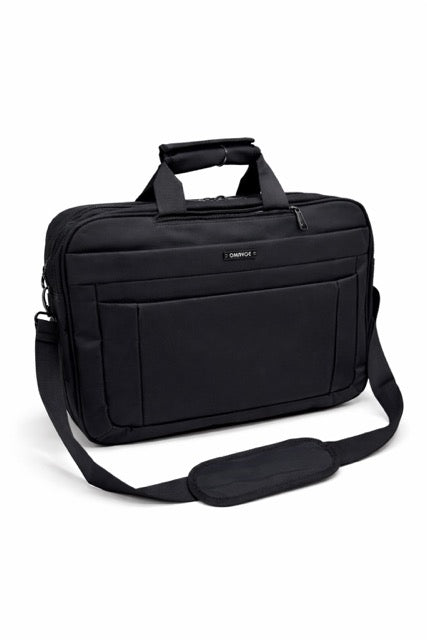 תיק מחשב שחור משולב גב וצד גדול 20 אינץ  ביאגיני