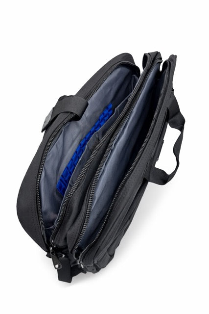 תיק מחשב שחור משולב גב וצד גדול 20 אינץ  ביאגיני