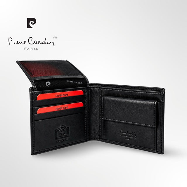 ארנק עור איטלקי לגבר Pierre Cardin – עור נאפה משובח