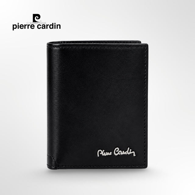 ארנק עור לגבר Pierre Cardin מעור ברידג׳ איטלקי – תוצרת איטליה