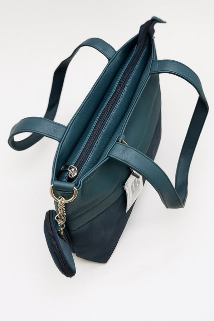 LORENZO  תיק נשים ג׳ניפר שחור/אפור במבצע