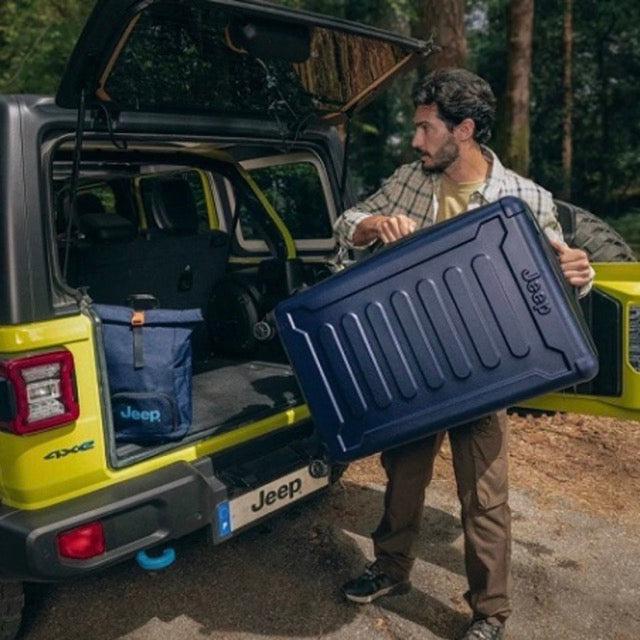 JEEP -  סט מזוודות שלישיה איכותיות קשיחות כחול ג׳יפ