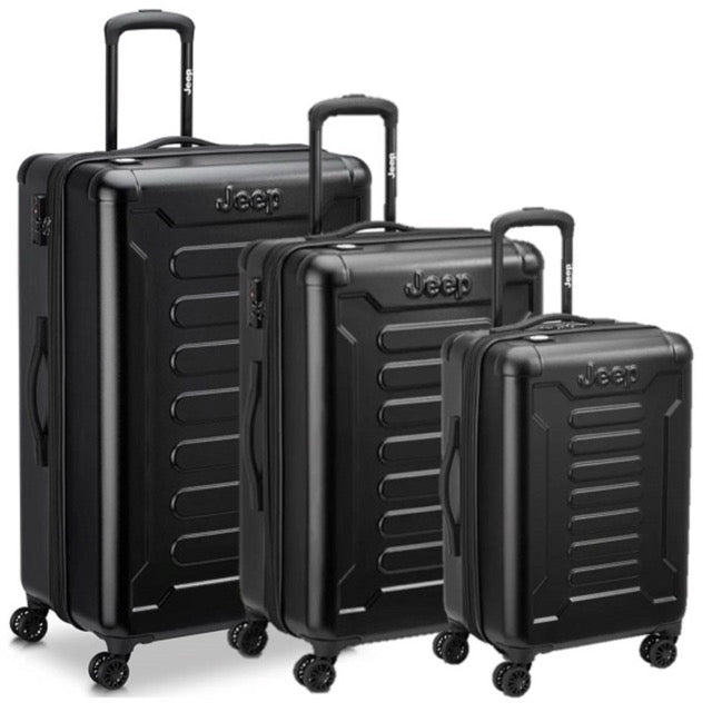 JEEP -  סט מזוודות שלישיה איכותיות קשיחות כחול ג׳יפ