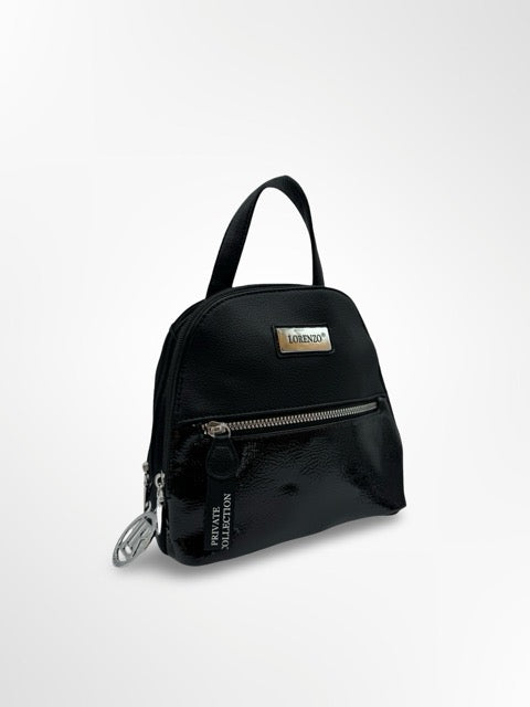 מיני תיק גב “LORENZO” – שחור (SALE)