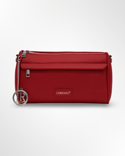 LORENZO תיק סנדי אדום מבית