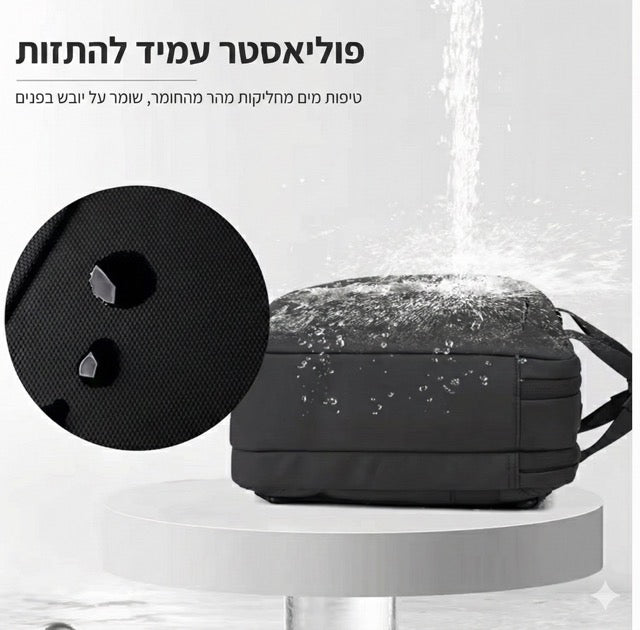 🎒 Рюкзак/деловая сумка премиум-класса, серый, 2-в-1: сумка для ноутбука и деловая сумка, можно носить как на плече, так и на спине – AOKING