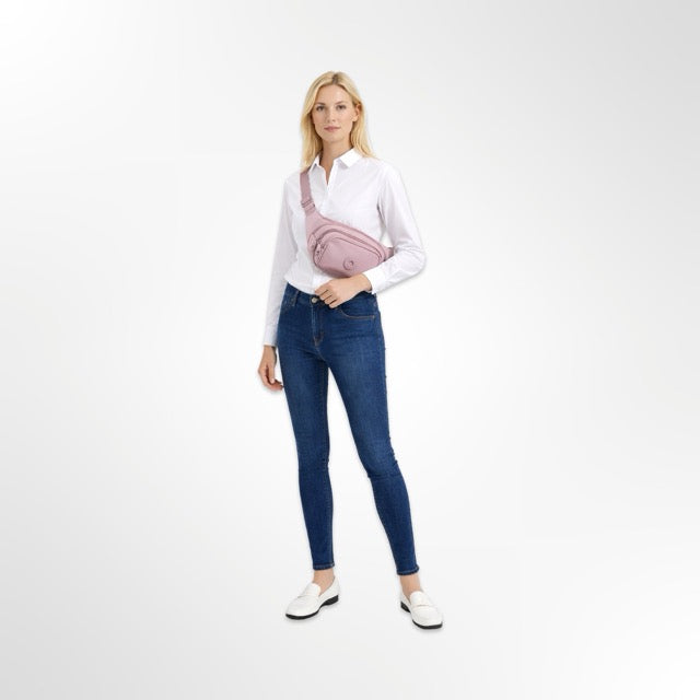 BO BO פאוץ נשים סגול קל משקל עשוי ״בד מצנחים - יבואן רשמי