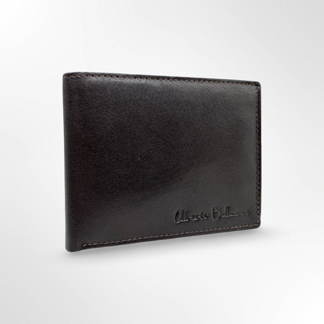 ארנק גברי עור Alberto Bellucci שחור