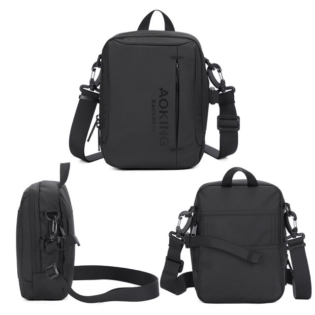 🎒 Мужская компактная сумка через плечо/кроссбоди AOKING - маленький размер, большая вместительность. Официальный импортер.