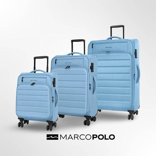 סט 3 מזוודות בד MARCO POLO SKYLINE – סט אחד שמוכן לכל סוג של נסיעה