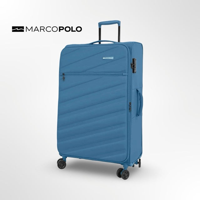מזוודת בד גדולה 28" מתרחבת בעיצוב אופנתי מבית MARCO POLO דגם STRATUS במבצע