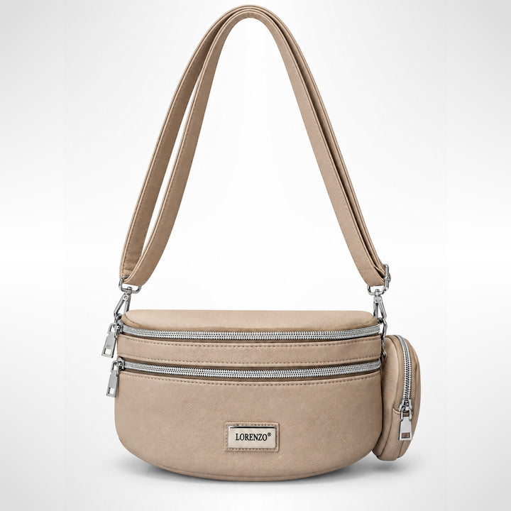 פאוץ' אופנה LORENZO ניו יורק – תיק גוף עם נרתיק מיני