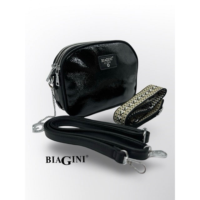 תיק נשים שחור לק BIAGINI קרייס