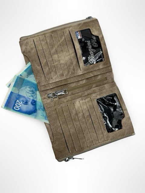 ארנק נשים אפור BIAGINI אווה