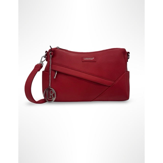 LORENZO תיק סידני אדום מבית
