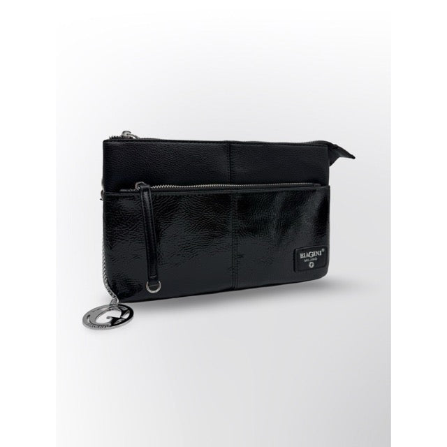 תיק גוף נשים דונה שחור לק  BIAGINI
