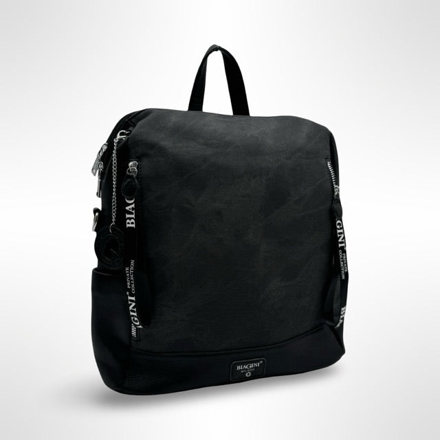 תיק גב לנשים שחור לק BIAGIN סנדי