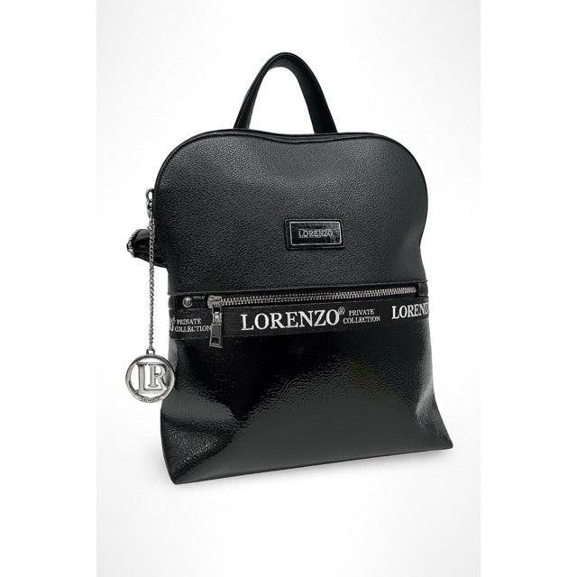 תיק גב זיפר בז  LORENZO