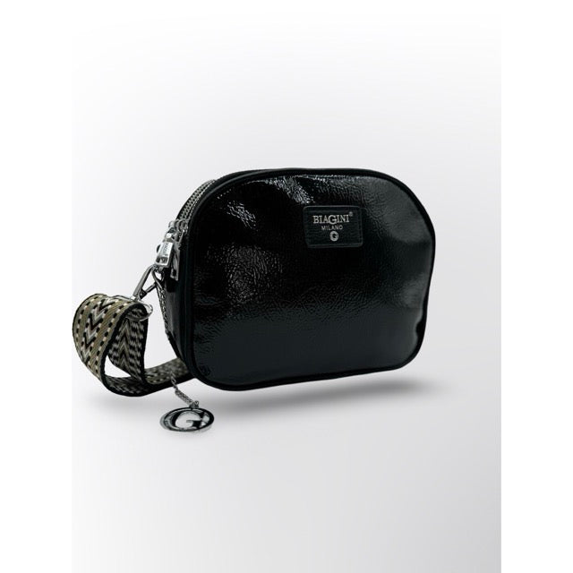 תיק נשים שחור לק BIAGINI קרייס
