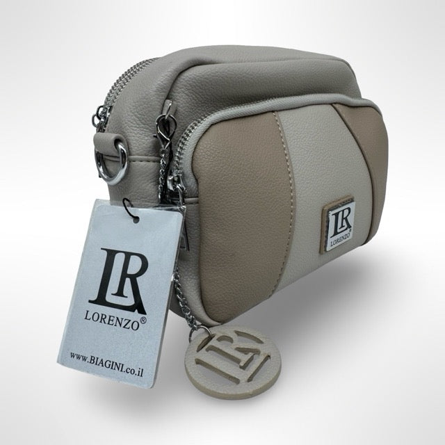 תיק נשים LORENZO מילאנו מיני עתיק קרם
